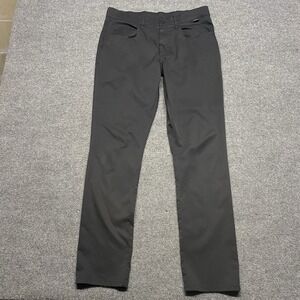 Travis Mathew Men's 32 Performance Pants Lightweight Golf Stretch Black Low Rise